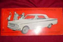 1963 Ford Fairlane Owner's Manual