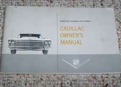 1963 Cadillac Eldorado Owner's Manual