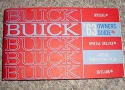 1963 Buick Special, Special Deluxe, Skylark Owner's Manual