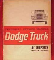 1963 Dodge Truck Models 700-1000 Service Manual