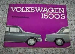 1964 Volkswagen 15005 Type 3 Owner's Manual