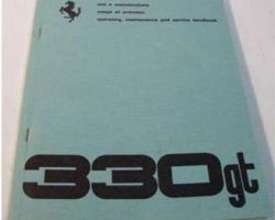 1964 Ferrari 330 GT Owner's Manual