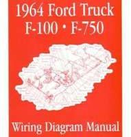 1964 Ford F-100 F-250 F-350 F-450 F-550 F-650 F-750 Wiring Diagram Manual
