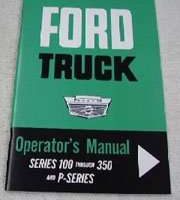 1964 Ford F-100 Truck Owner's Manual