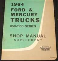 1964 Ford C-Series Truck 850-1100 Service Manual Supplement