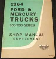 1964 Ford H-Series Truck 850-1100 Service Manual Supplement