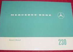 1966 Mercedes Benz 230 Owner's Manual