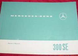 1966 Mercedes Benz 300SE Owner's Manual
