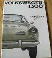 1965 Volkswagen Karmann Ghia Owner's Manual