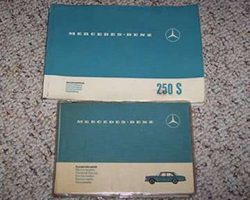1966 Mercedes Benz 250S Owner's Manual Set