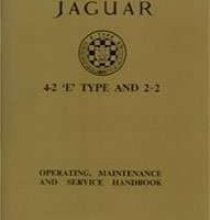 1965 Jaguar E-Type 4.2L & 2+2 Series I Owner's Manual