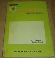 1965 Toyota Corona RT Series Body Service Repair Manual