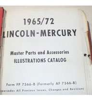 1972 Mercury Montego Master Parts Catalog Illustrations