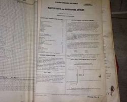 1969 Mercury Comet Master Parts Catalog Text