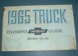 1965 Chevrolet Truck Gas 50-80 Series Owner's Manual