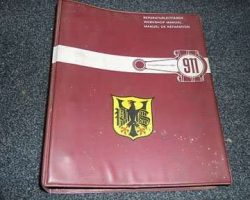 1969 Porsche 911 Service Workshop Manual Binder
