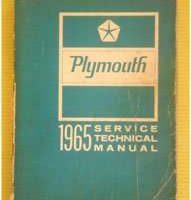 1965 Plymouth Barracuda Service Manual