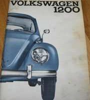 1965 Volkswagen Beetle 1200 Owner's Manual