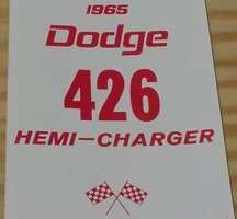 1965 Dodge Charger Owner's Manual
