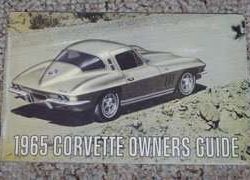 1965 Chevrolet Corvette Owner Operator User Guide Manual