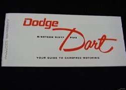 1965 Dodge Dart Owner's Manual