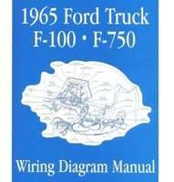 1965 Ford F-100 F-250 F-350 F-450 F-550 F-650 F-750 Wiring Diagram Manual