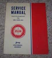 1965 Jeep CJ-5 & CJ-6 Service Manual Supplement