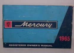1965 Mercury Monterey, Marauder & Colony Park Owner's Manual