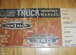 1965 Ford F-Series F100-F-350 Truck Owner's Manual