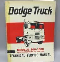 1965 Dodge Truck S-Series 500-1000 Low Cab Forward & Tilt Cab Service Manual