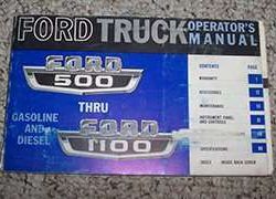 1965 Ford F-Series Truck 500-1100 Owner's Manual