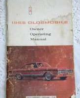 1965 Oldsmobile F-85, Cutlass & Vista Cruiser Owner's Manual