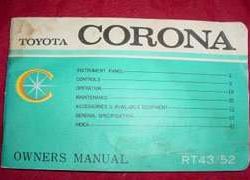 1966 Toyota Corona Owner's Manual
