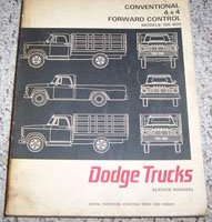 1966 Dodge Truck Models 100-800 & Power Wagon Service Manual