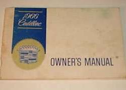 1966 Cadillac Deville Owner's Manual