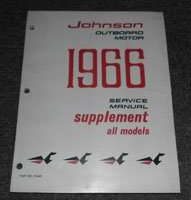 1966 Johnson 85 HP Outboard Motor Service Manual Supplement