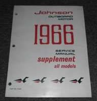 1966 Johnson 150 HP Outboard Motor Service Manual Supplement