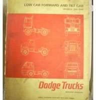 1965 Dodge Truck Models 500-1000 Low Cab Forward & Tilt Cab Service Manual