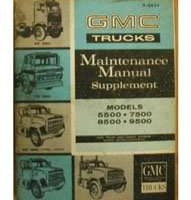 1966 GMC Truck 5500-9500 Models Service Manual Supplement