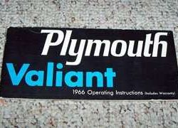 1966 Plymouth Valiant Owner's Manual