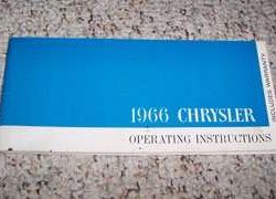 1966 Chrysler Town & Country Owner's Manual