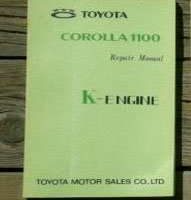 1968 Toyota Corolla K Engine Service Repair Manual