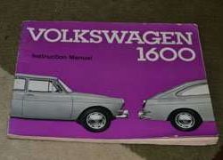 1967 Volkswagen 1600 Type 3 Owner's Manual