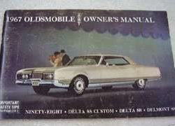 1967 Oldsmobile Delta 88 Custom, Delta 88 & Delmont 88 Owner's Manual