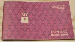 1967 Pontiac Bonneville Owner's Manual