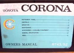 1967 Toyota Corona Owner's Manual