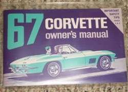 1967 Chevrolet Corvette Owner's Manual
