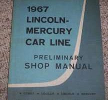 1967 Mercury Montclair Preliminary Service Manual