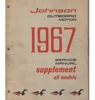 1967 Johnson 3 HP Outboard Motor Service Manual Supplement