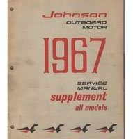 1967 Johnson 9.5 HP Outboard Motor Service Manual Supplement